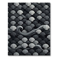 Monochromatic Seashell Wave Pattern Rug