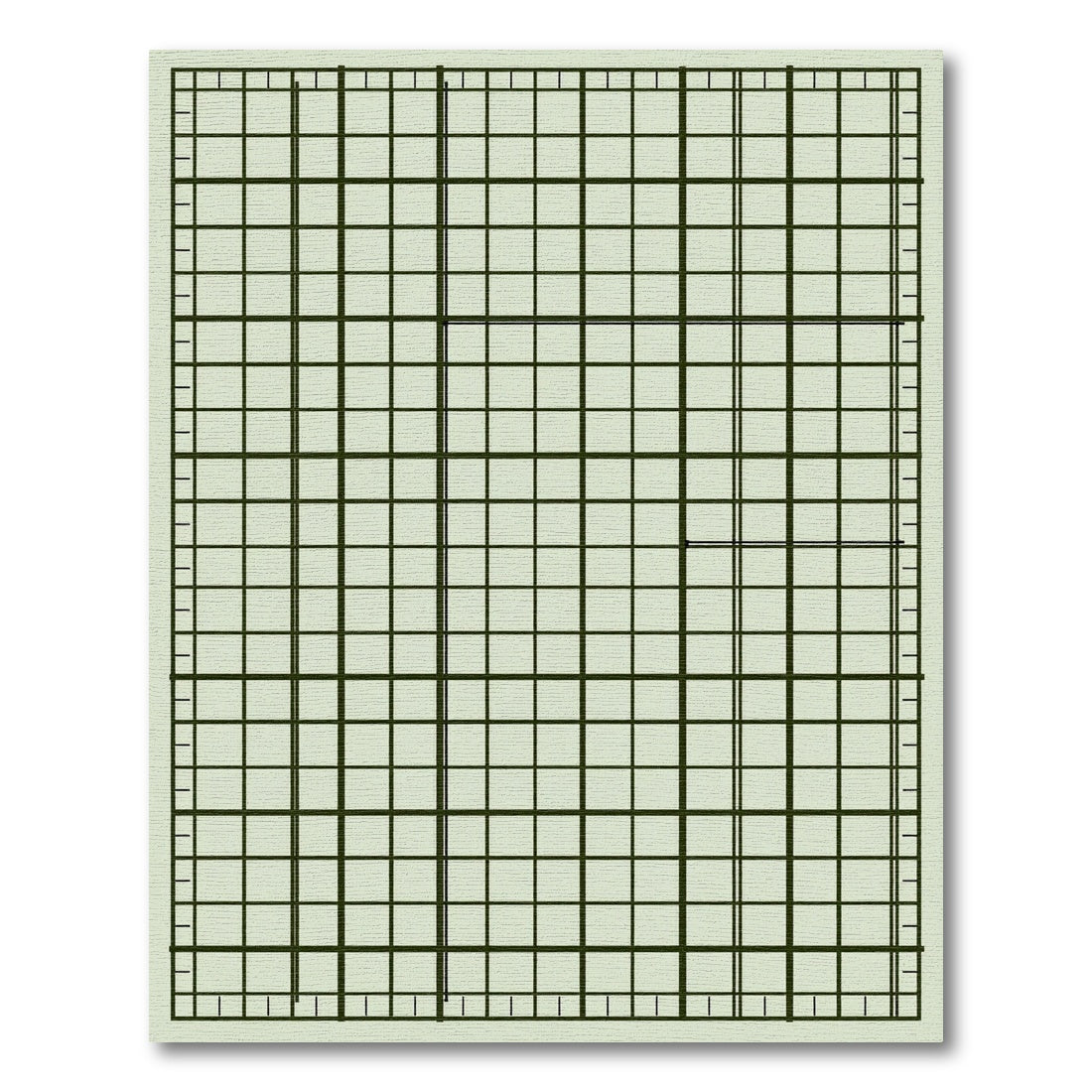 Linear Grid Contemporary Green Beige Rug