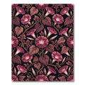 Mauve Morning Glory Botanical Floral Rug