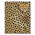 Golden Cheetah Spots Animal Print Rug