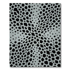 Modern Gray Organic Spotted Abstract Shape Rug