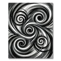 Monochromatic Swirl Vorticer Rug