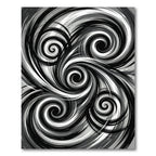 Monochromatic Swirl Vorticer Rug