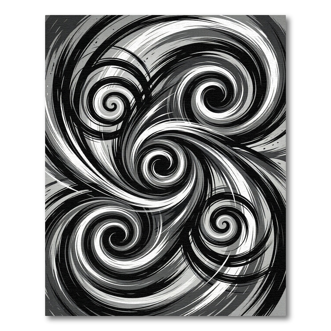 Monochromatic Swirl Vorticer Rug