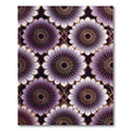 Elegant Violet Gold Geometric Lotus Rug