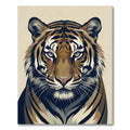 Majestic Golden Tiger Portrait Rug