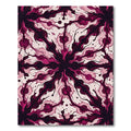 Crimson Abstract Swirl Flow Rug