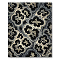 Monochromatic Leopard Cloud Abstract Rug
