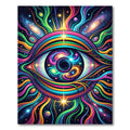 Cosmic Eye Galaxy Swirl Radiant Art Rug