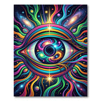 Cosmic Eye Galaxy Swirl Radiant Art Rug