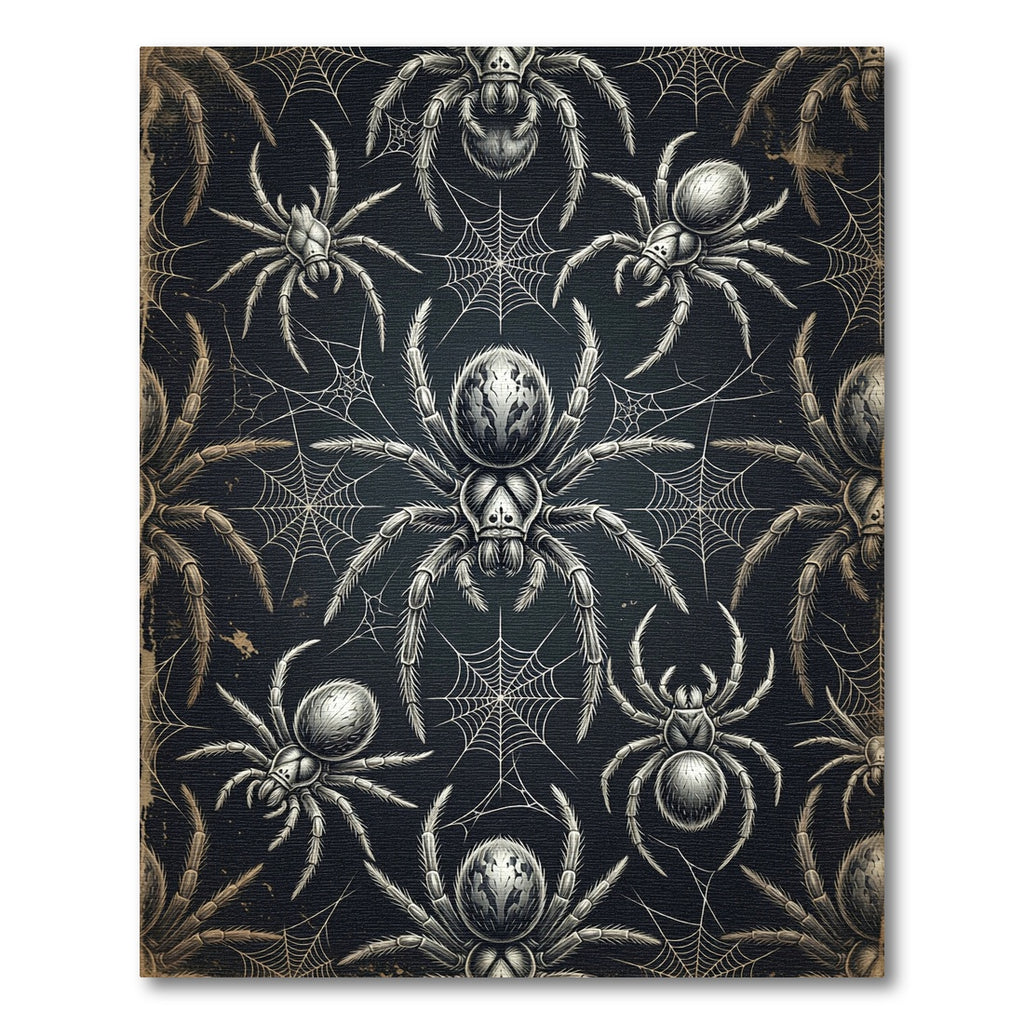 Gothic Dark Web Spider Arachnid Backdrop Rug