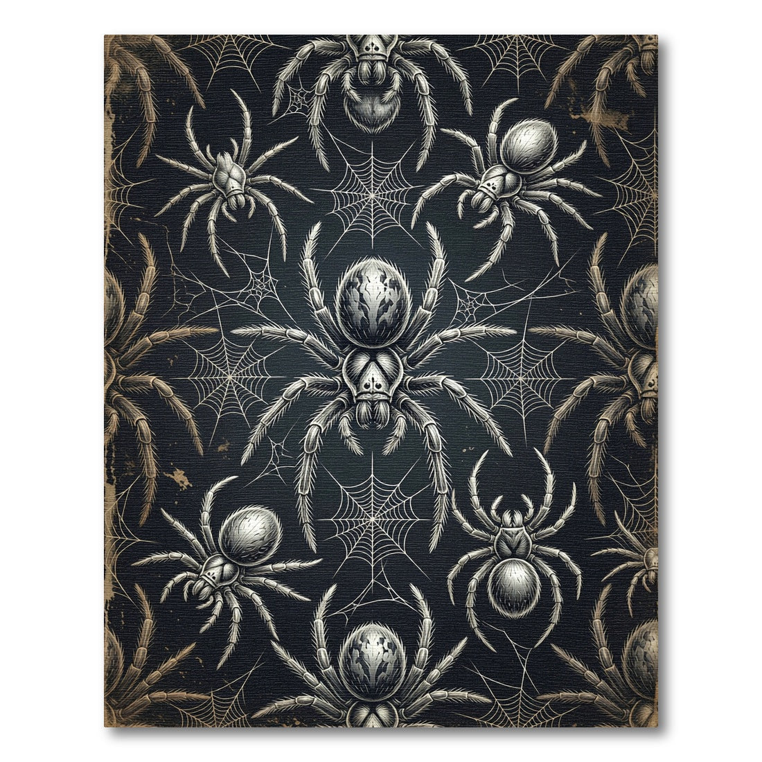 Gothic Dark Web Spider Arachnid Backdrop Rug