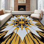 Bold Sunburst Geometric Medallion Rug