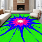 Vibrant Starburst Radiant Abstract Rug