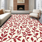 Ornate Crimson Branch Botanical Rug