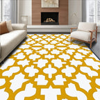 Golden Quatrefoil Lattice Geometric Rug