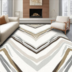 Chevron Zigzag Earthy Tone Rug