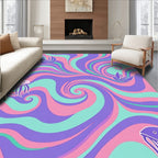 Pastel Swirl Jellyfish Swirl Rug