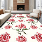 Pink Rose Garden Branches Rug