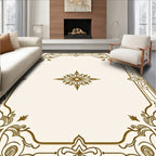 Ornate Gold Border Starburst Rug