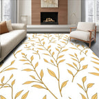Golden Leaf Branch Whimsy Rug