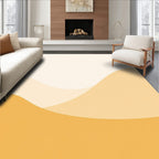 Earthy Dunes Curve Abstract Rug