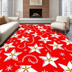 Christmas Star Candy Cane Wonderland Rug