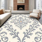 Cream Slate Floral Acanthus Rug