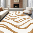 Copper Wave Flowing Lines Rug