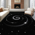 Cosmic Spiral Starry Night Rug