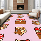 Pink Cake Layers Treat All Over Rug