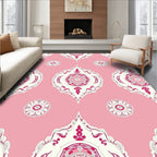 Pink and Cream Mandalas Rug