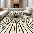 Radial Stripe Sunburst Rug