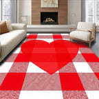 Red Heart Buffalo Check Rug