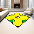 Diamond Baseball Field Swirl Rug