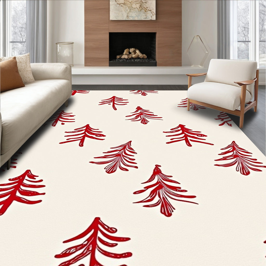 Red Pine Forest Repeat Rug