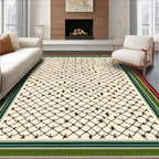 Crimson Green Net Star Medallion Rug