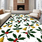 Golden Bells Holly Leaves Radiance Rug