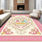 Pink Rose Sacred Family Centerpiece Rug