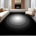 Monochromatic Concentric Circle Gradient Rug