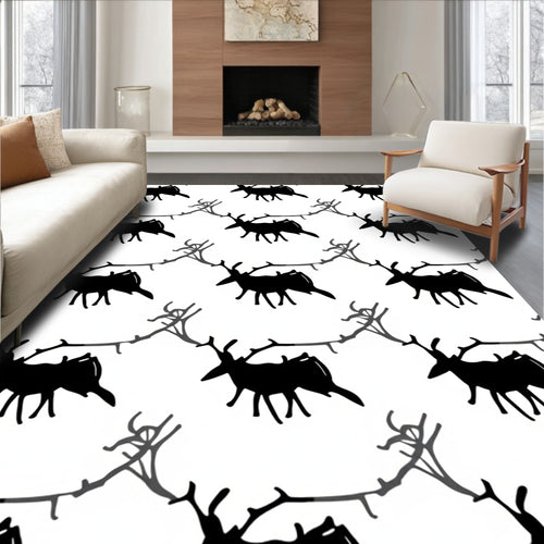 Black Elk Branch Repeating Pattern Rug