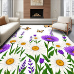 Whimsical Butterfly Meadow Whimsy Floral Rug