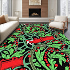 Red Truck Holly Berry Garden Rug