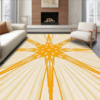 Radiant Burst Yellow Starburst Rug