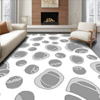 Gray Pebble Scatter Rug