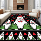 Charming Snowman Forest Wonderland Rug