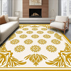 Golden Blossom Arrangement Rug