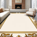 Golden Laurel Trophy Border Rug