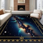 Cosmic Nebula Starry Night Rug