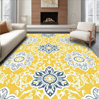 Vintage Sunburst Floral Medallion Rug